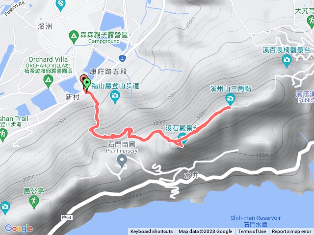 福山巖往溪洲山三角點