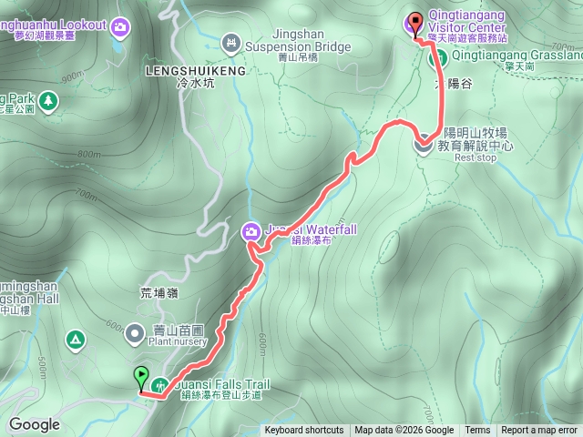 涓絲瀑布往擎天崗