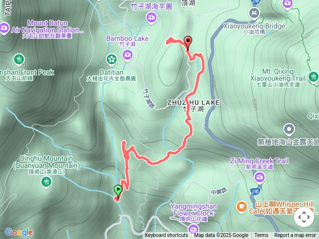 草山觀瀑吊橋-猴崁古道-百年楓香-湖田國小步道-水車寮步道-頂湖