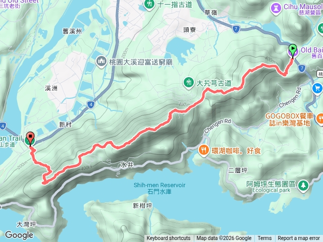 頭溪縱走舊百吉隧道上溪洲山登山口下