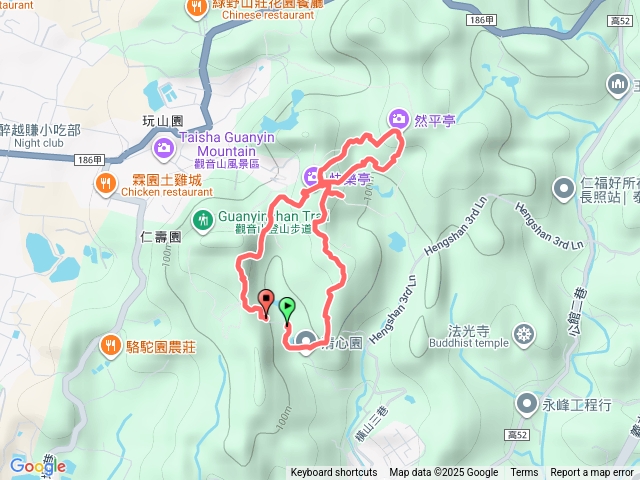 武山駱駝山然平亭4公里預覽圖