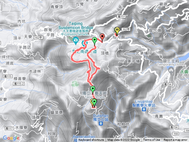 太平國小雲之步道->大籠頂步道->奉天宮