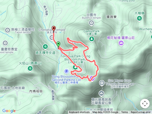 南天母廣場到天上山