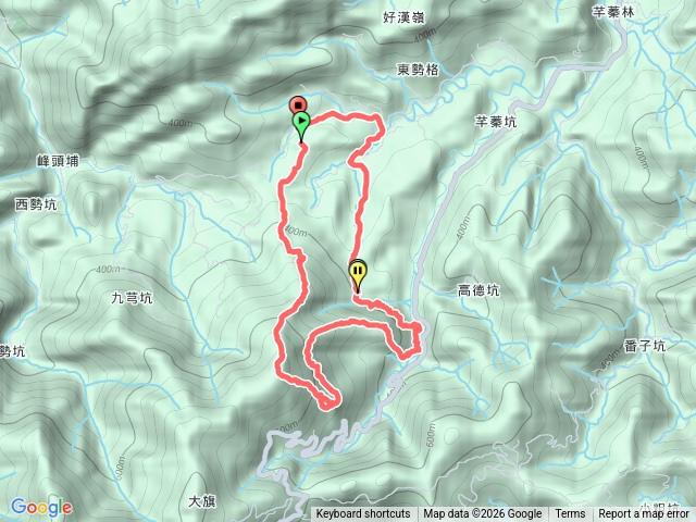 玉桂嶺伏獅山竿蓁坑古道茶販古道小O走預覽圖
