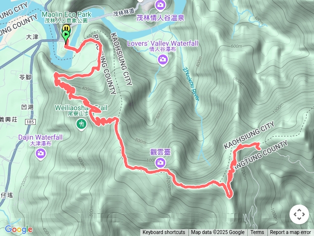 20250501尾寮山登山步道（西--東）
