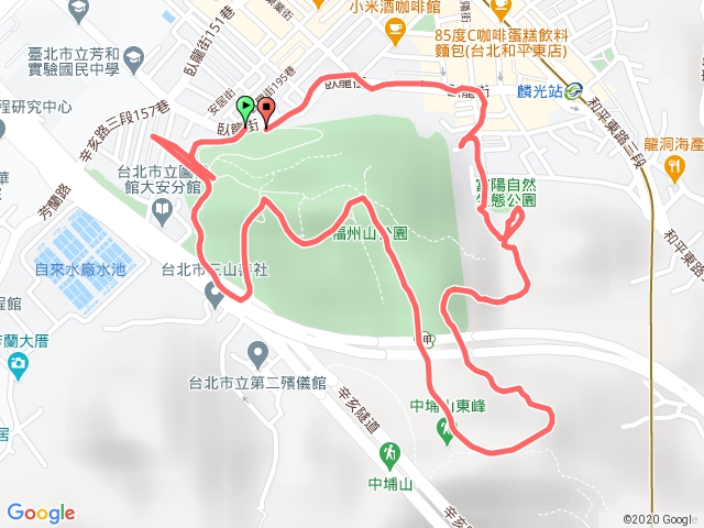 台北大安-福州公園步道，土地公嶺古道（環狀）