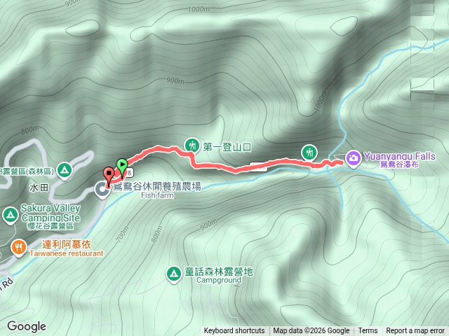 鴛鴦谷瀑布步道
