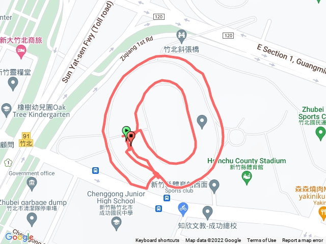 竹北體育場健走