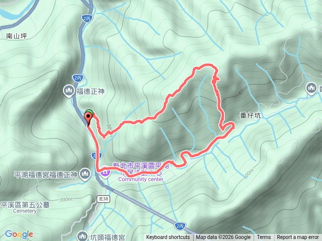 平湖大厝站-番子坑山-平湖西步道O形