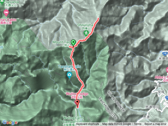 桃山喀拉業出登山口