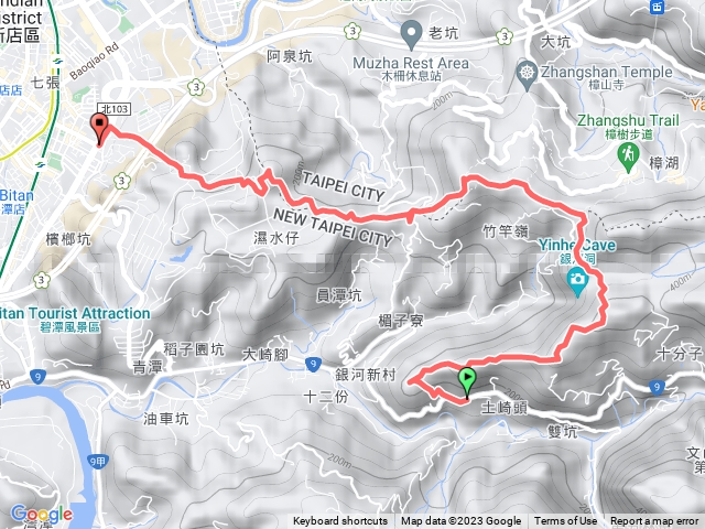 新店天際線走走 雙峰國小-崎頭崙-待老坑山-騰龍御櫻-員潭子坑山-新高麗坑山