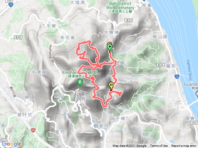 龍形古道觀音山占山石壁腳O型