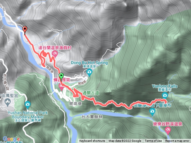 八通關古道之雲龍瀑布