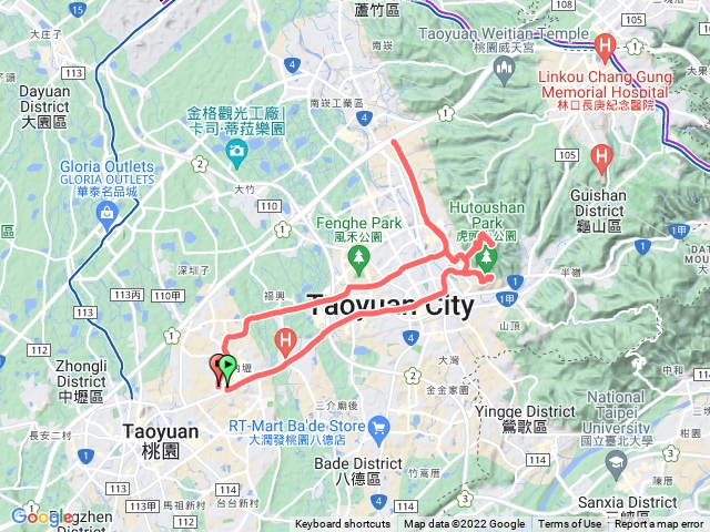 2022/417 虎頭山,停機坪,桃林步道騎乘