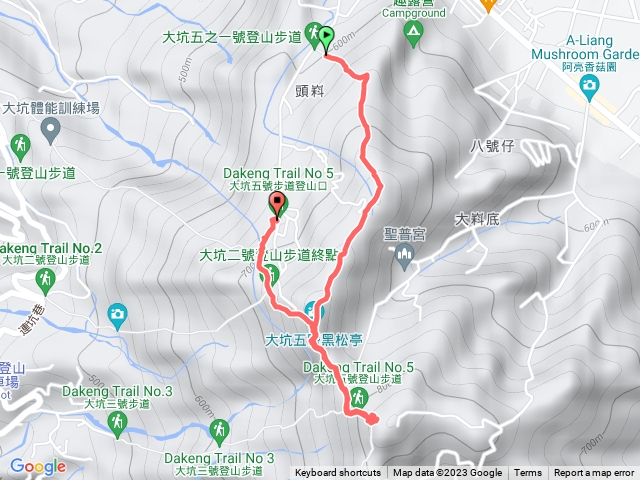 20231009大坑5-1上/頭嵙山三角點/5下