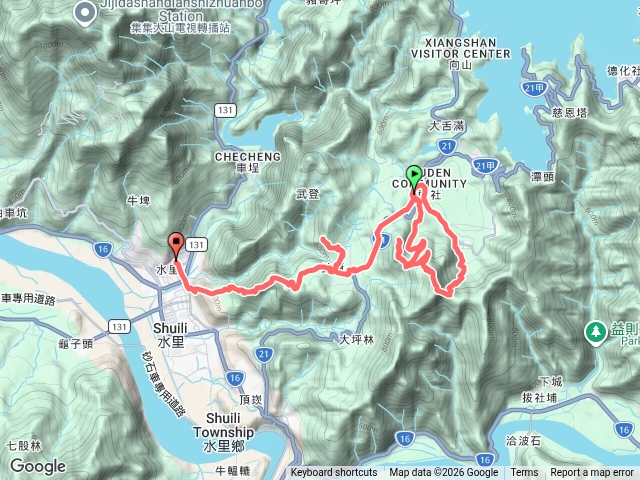 頭社後尖山水沙蓮步道預覽圖