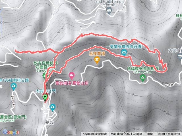 虻彈山主峰、桑留守山環走