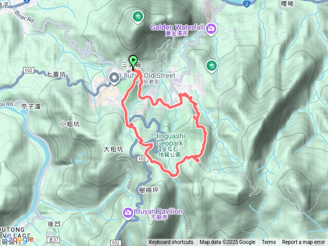 樹梅坪古道，黃金博物館O繞
