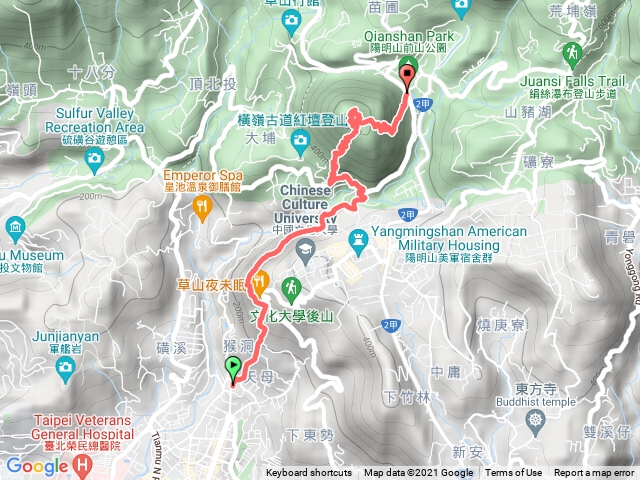 天母水管古道接紗帽山連走