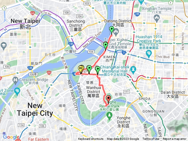 大稻埕碼頭至華江雁鴨自然公園