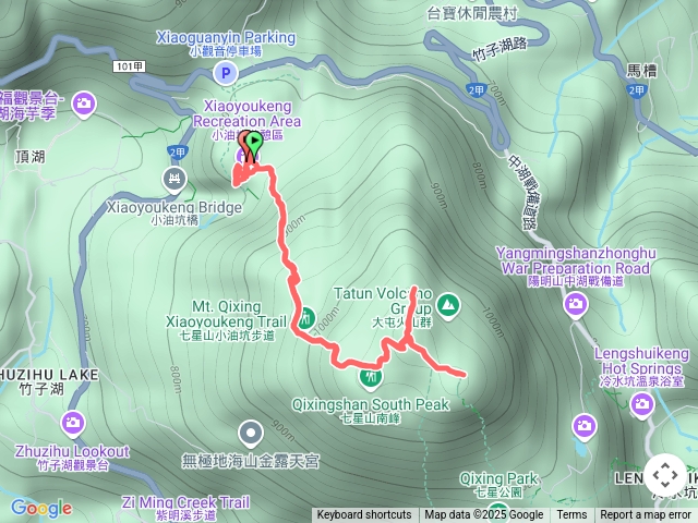 七星山小油坑登山口阿男路線