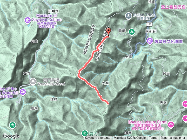 比林山（白蘭八角亭起登）
