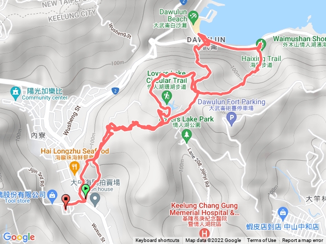 情人湖八字形
