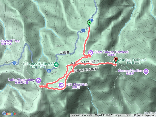 鹿林前山鹿林山麟趾山三山縱走預覽圖