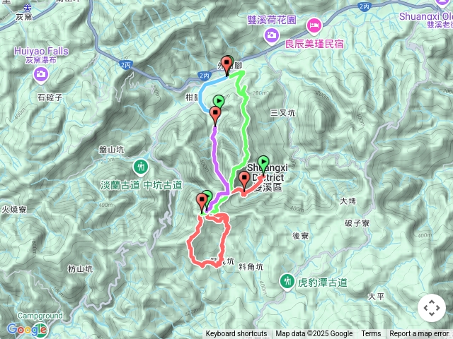 2025.05.31平水東山（外柑腳山）連稜～柑腳山～570峰～崩山坑古道8字行