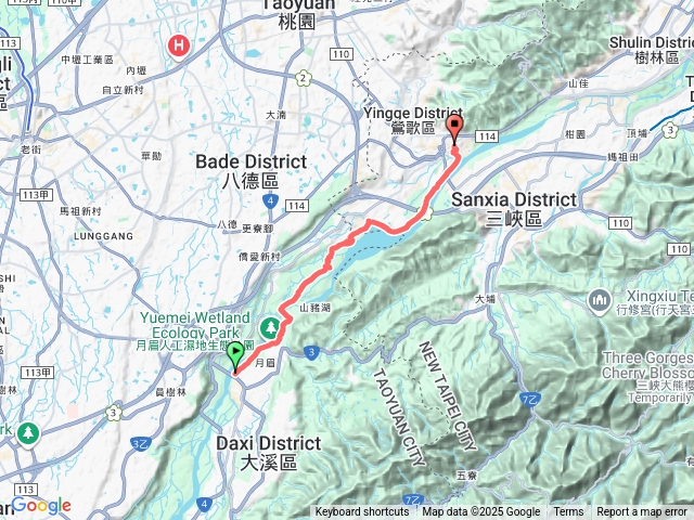 大漢溪左岸從大溪觀音寺到鶯歌