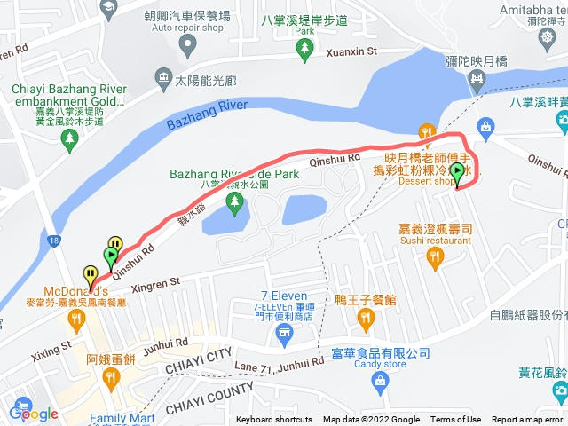 親水路河濱公園健走