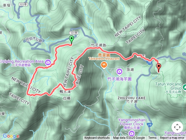 【任務一】2025臺北大縱走臺北大縱走第二段：二子坪至小油坑202503091326