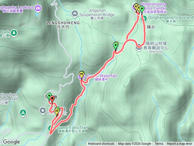 絹溪瀑布+擎天岡