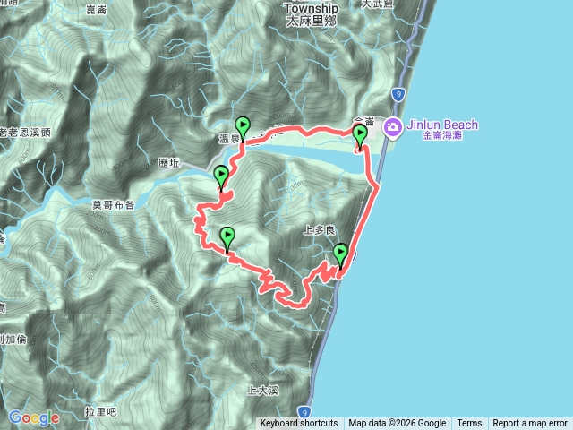 金瀧多越嶺古道