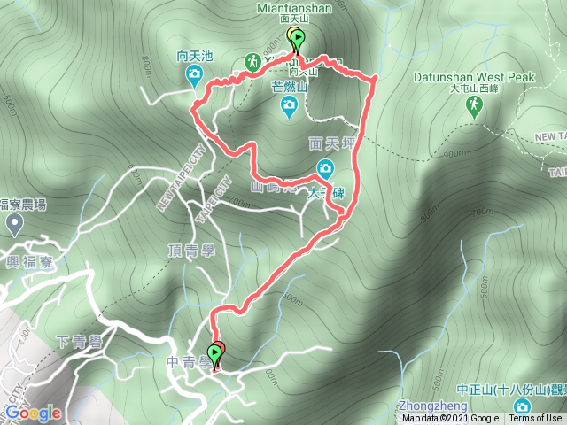 向天山面天山環形縱走