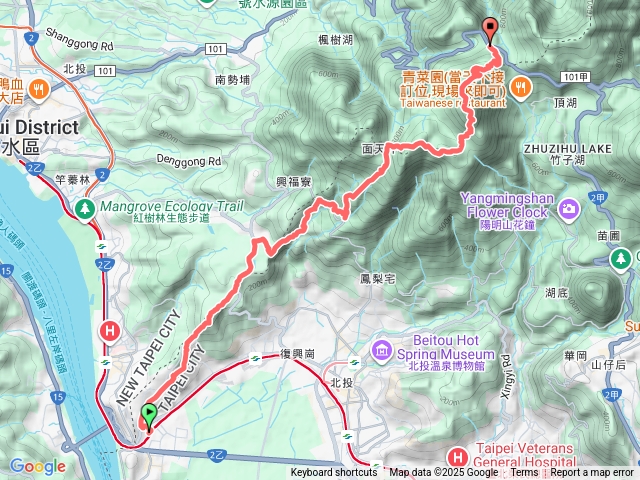 大縱走第一段、大屯西、南主峰、二子坪