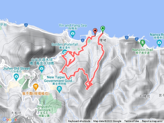 黃金洞、十三層遺址、黃金瀑布（2M走山）