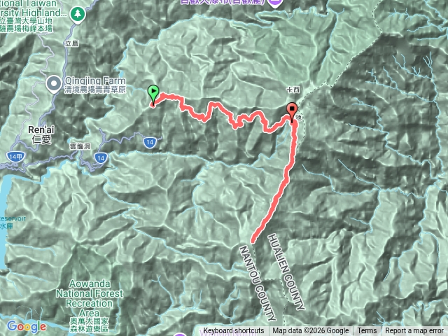 能高主峰單攻失敗睡天池
