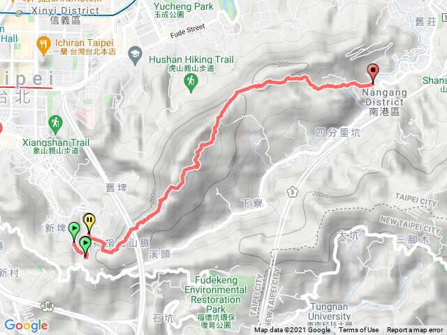 20210425糶米古道、妙高台、南港山後山腰步道、中華科技大學登山口