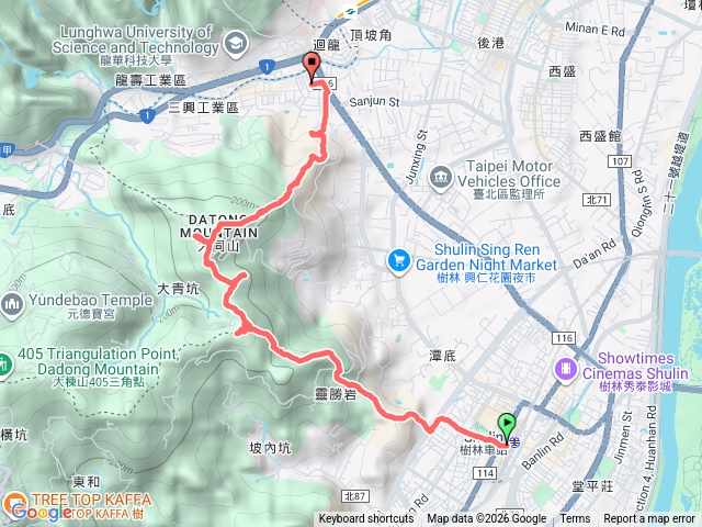 樹林尖凍山迴龍