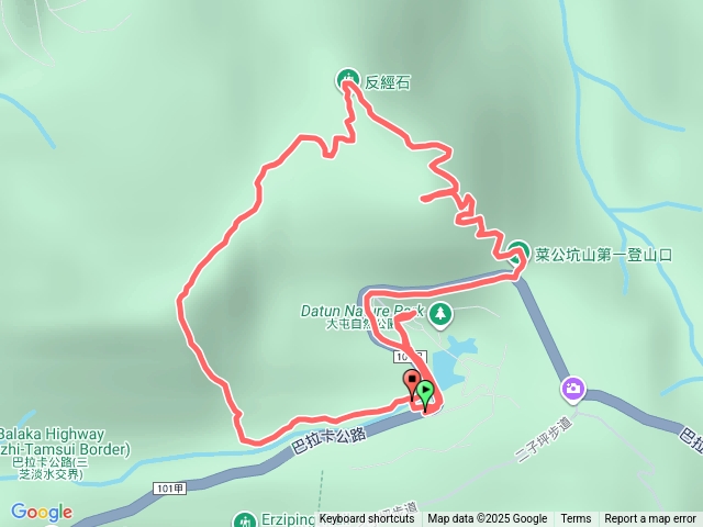 巴拉卡山、菜公坑山O型環走預覽圖