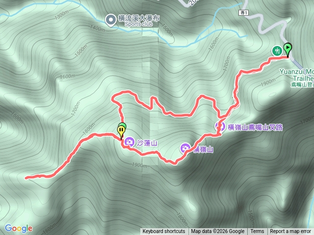 橫沙迪縱走預覽圖