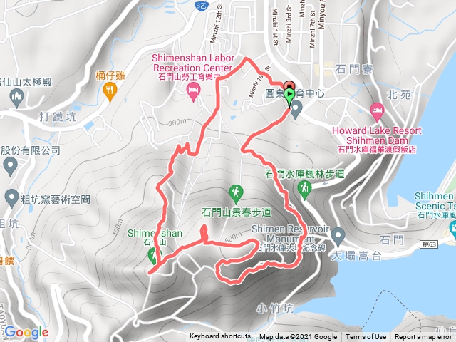 2021.0928_石門山北登山口-太平山-清水坑山-石門山-觀音像O型