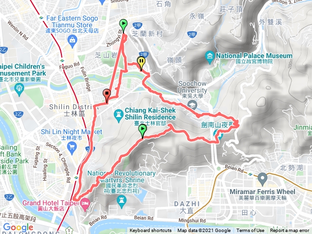 劍潭山步道