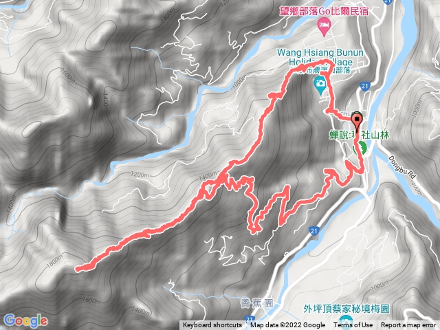 獵人古道登望美山、瓊山、瞭望台林道O型縱走