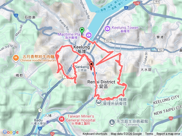 基隆劉銘傳隧道紅淡山獅球嶺步道