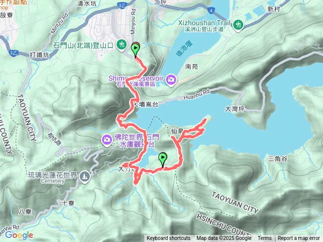 仙島（石門水庫、高線收費站出發