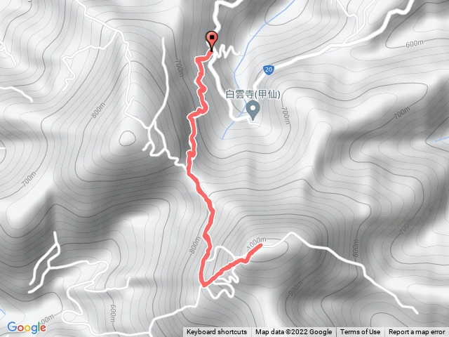 白雲山登山路徑 2022.05.10