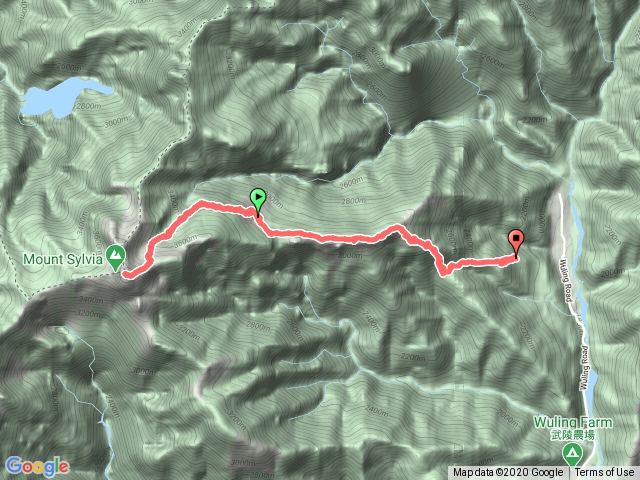 雪主東之二(369登雪主回369、腰繞主東、經七卡回登山口)