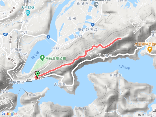 2020.0605_石門水庫環翠樓-新溪洲山-溪洲山(原路來回)